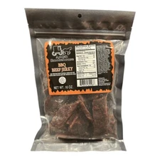 Amish Smokehouse Beef Jerky, 16oz Bulk Bag, BBQ