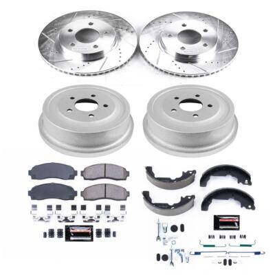 PowerStop Disc Brake Pad and Rotor / Drum Brake Shoe and Drum Kit - Front and Re