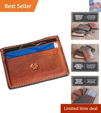 Men’s Slim Wallet |  | Full Grain Leather | Minimalist Front Pocket Wallet | ...
