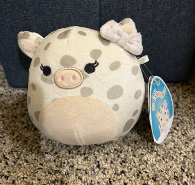NWT Easter 2022 Rosie The Pig Spotted Bow 4.5  Squishmallows HTF