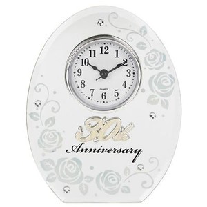 Mirror Anniversary Clock 30th Anniversary Gift Wedding Home Decor