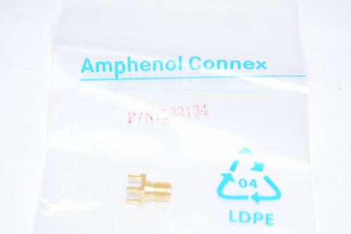 NEW Amphenol RF 132134 SMA Connector Jack, Female Socket 50Ohm Through ...