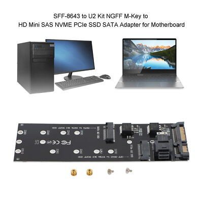 SFF-8643 to U2 NGFF M-Key to HD SAS NVME PCIe SSD SATA Adapter für Mainboard
