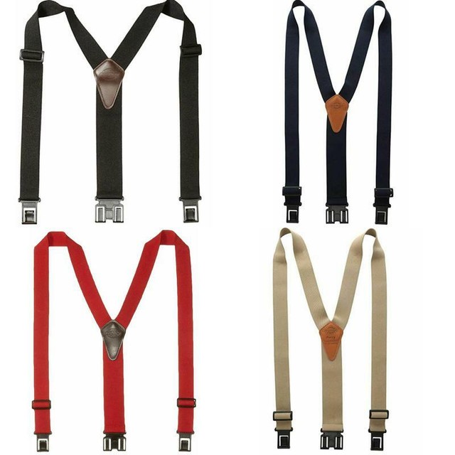 Dickies Heavy Duty Clip Suspenders Men's Y Back Straps Work Pants Stylish 1Size eBay
