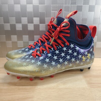 Under Armour Spotlight Lux MC LE USA Football Cleats 3025366-100 Men’s 10 & 11.5 Under Armour Spotlight Lux MC LE USA Football Cleats 3025366  main image 4