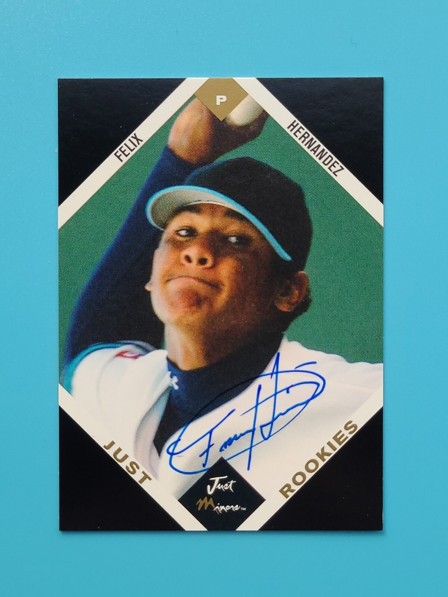 2003 Just Minors Rookies Black Autograph /25 Felix Hernandez #27 