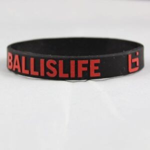Image Is Loading Basketball Silicone Bracelet Wristband Black Red Chicago Bulls