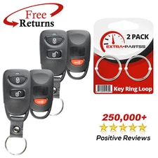 2 Remote Shell Case Pad Replacement No Electronics For Hyundai 2b (OSLOKA-320T)