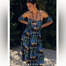 João Incerti for Anthropologie Strappy Bandeau Dress small one cuff