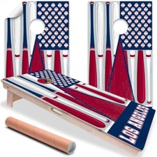 Los Angeles Baseball Team Tailgating Cornhole Board Wrap and Decal Vinyl Sticker