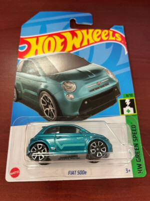 Fiat 500e #144 Green Speed 8/10 2023 Hot Wheels Case G S9