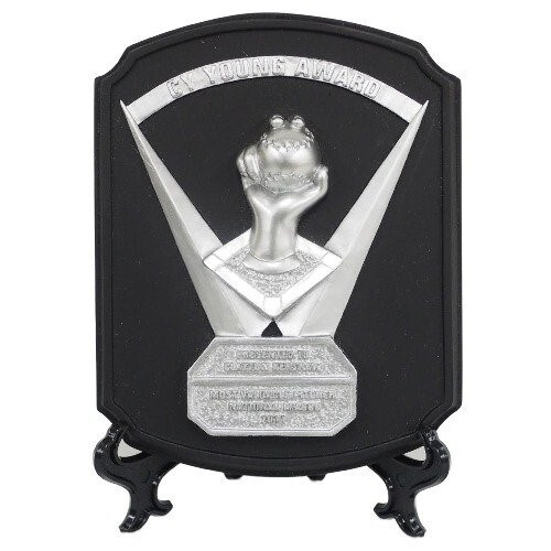 Clayton Kershaw 2011 CY Young Award Trophy replica Los Angeles Dodgers SGA - Picture 2 of 2