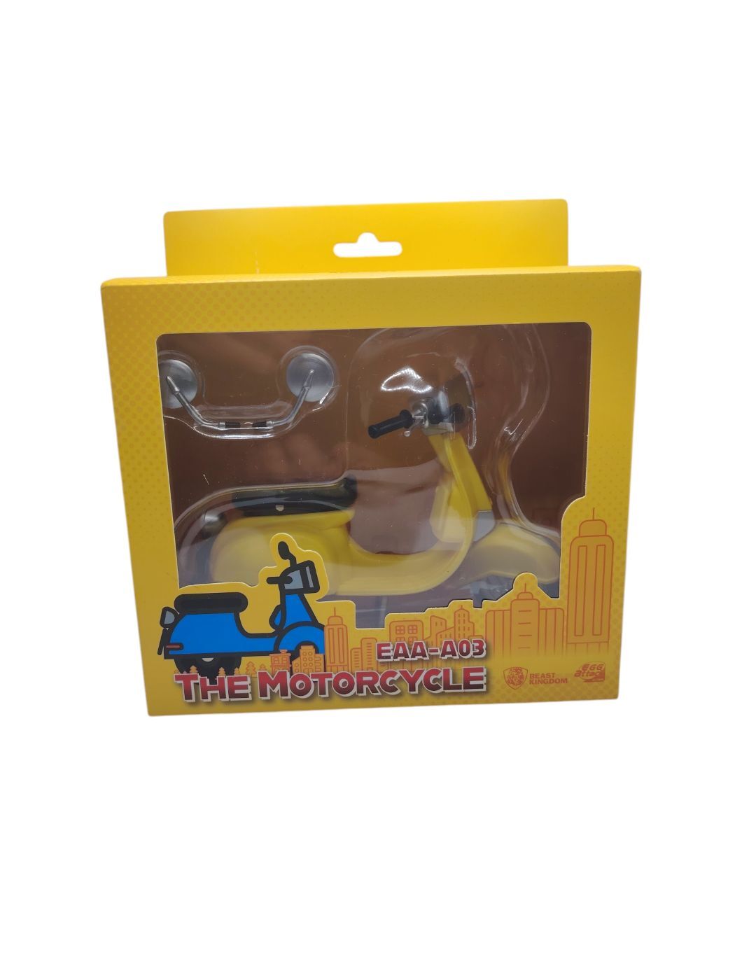 Moto miniature jaune EAA-A03 modèle réduit de collection en métal pour vitrine