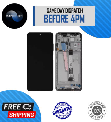 Xiaomi Pocofone X3/NFC/X3 Pro LCD Display Touch Digitizer Glas mit Rahmen