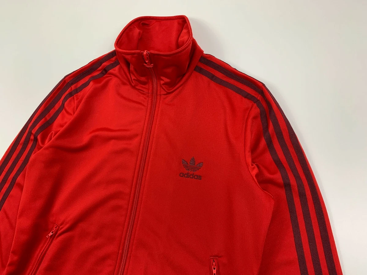 Adidas firebird top jacket red