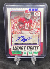 2020 Contenders Draft Picks Henry Ruggs Legacy Ticket Auto #/11 Raiders