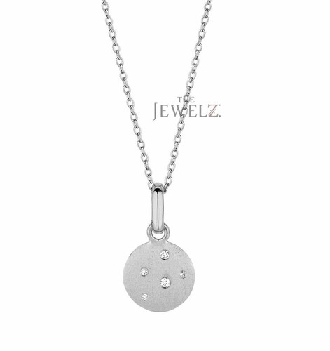 14K Gold 0.07 CT VS/F-G Diamond Round Charm Birthday Gift Pendnat Necklace - Picture 2 of 3
