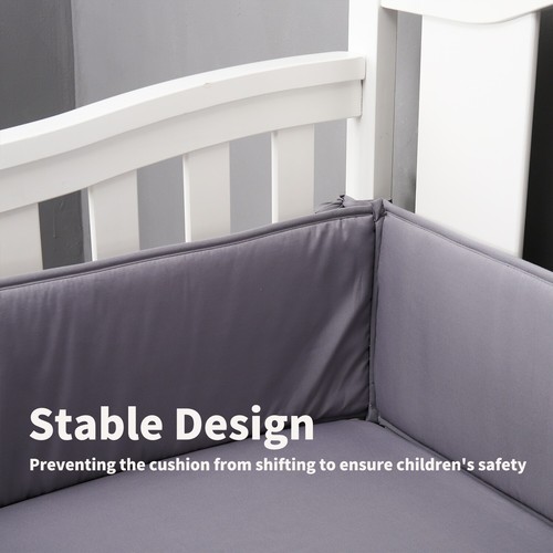 New 4-in-1 Breathable Padding for Bedding Sides Protector, Keeping Kids Safe - Picture 4 of 5