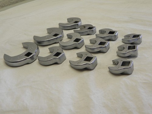 Proto 12 Piece 3/8" Drive SAE Crowfoot Wrench Set All Made In USA (Some LA) - Picture 6 of 17