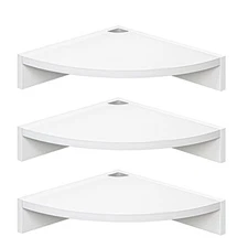 Corner Shelf Wall Mount, Wood Floating Corner Shelves, Corner Wall Shelf for ...