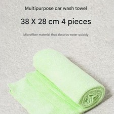 Serviette de lavage de voiture polyvalente 4ea - 38 x 28 cm