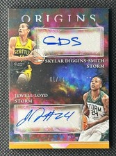 2024 Panini Origins WNBA Skylar Diggins-Smith Jewell Loyd Dual Auto Gold 1/10