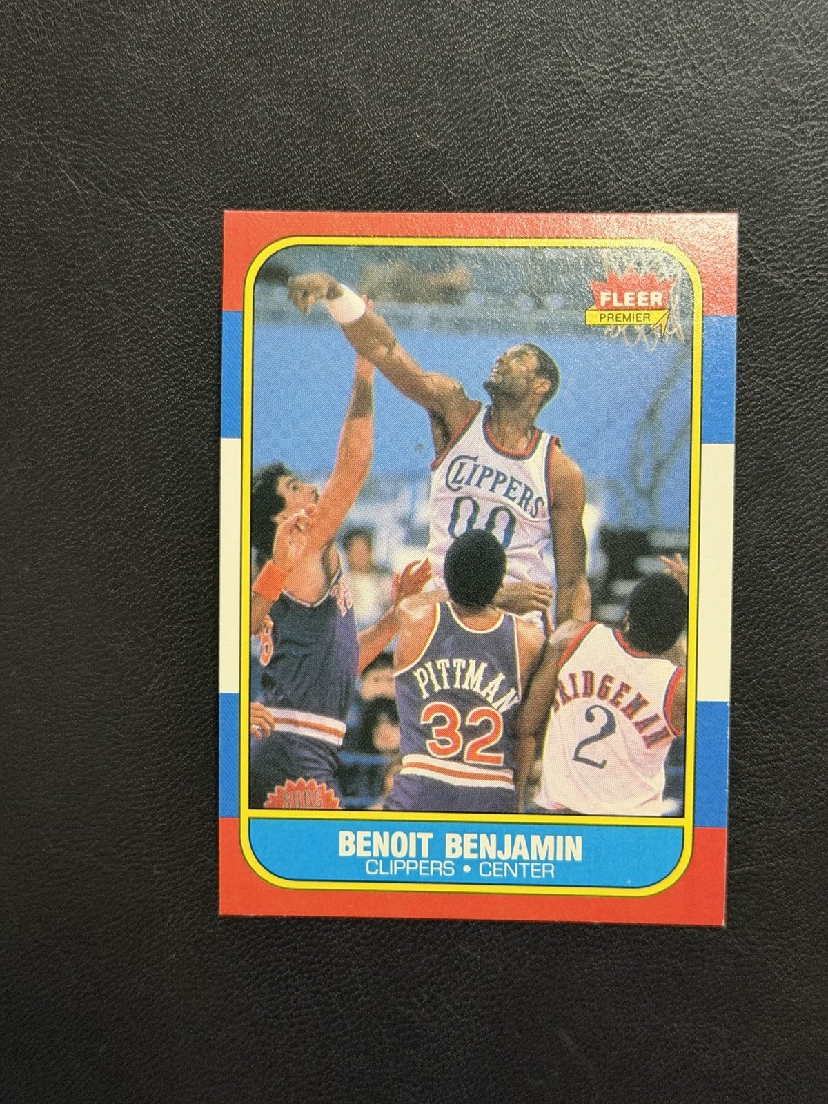 1986-87 Fleer Benoit Benjamin Rookie Card #8