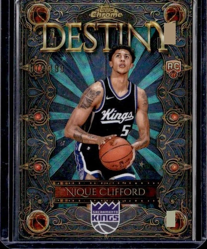 2025 Topps Chrome Nique Clifford Refractors Aqua (RAW)