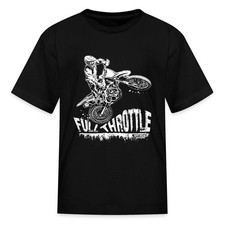 Dirt Biker Full Throttle Motocross MX Kid's T-Shirt