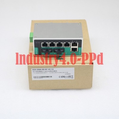 New In Box MOXA Ethernet Switch EDS-208A-SS-SC EDS-208A-SS-SC   *bn