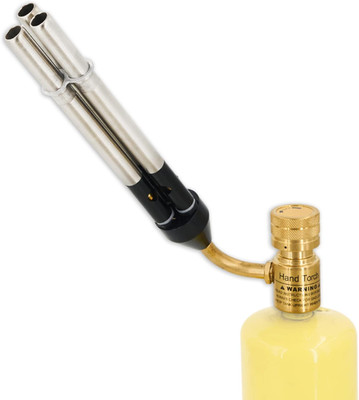 3 Heads Mapp/Propane Torch for Gas Welding Soldering, Brazing