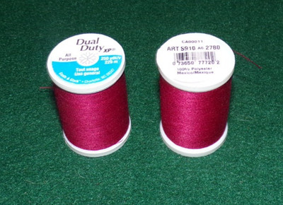 Coats & Clark, Dual Duty All Purp Polyester Thread, 250 yds, Scarlet (2780)