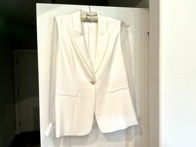 Elie Tahari Women's Dressy Blazer With Sheer Sleeves Size 12