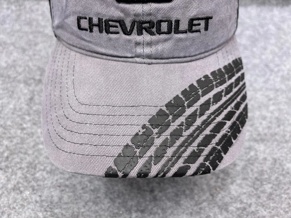 Gorra Chevrolet correa trasera adulto talla única gris negro 100 % algodón coches Foto 3 de 4