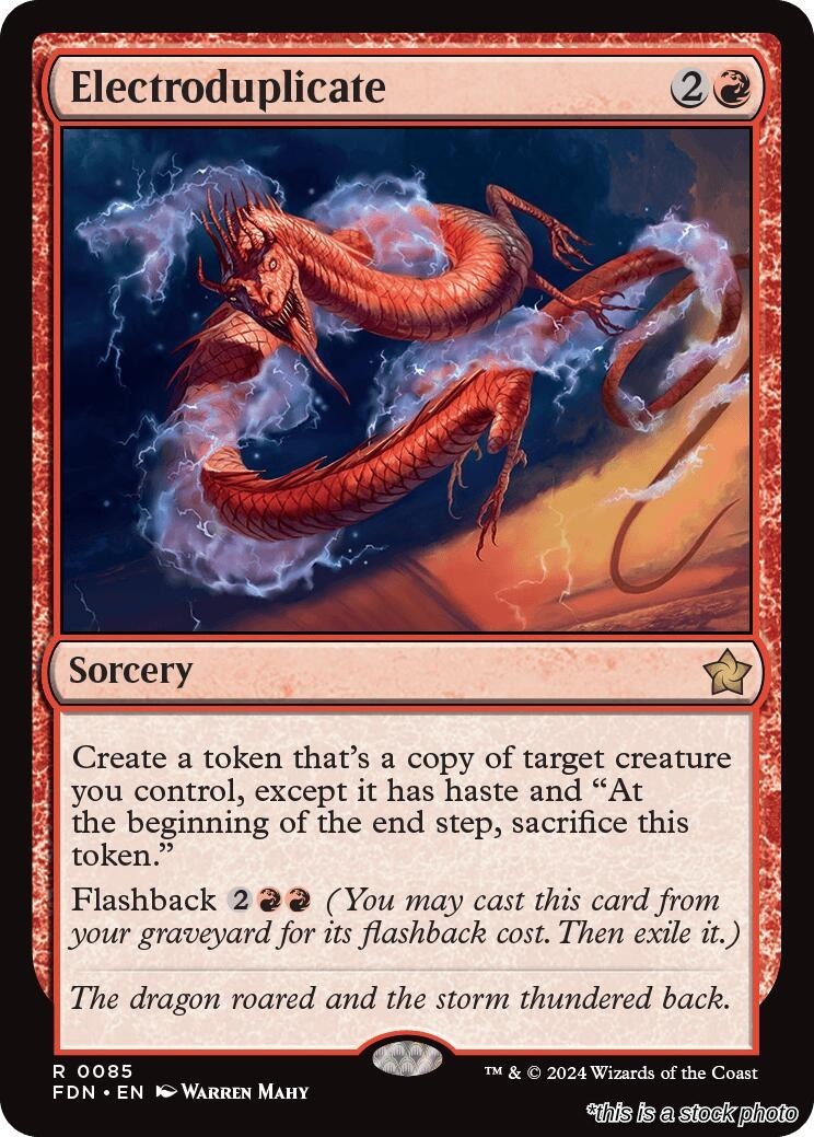 Magic Electroduplicate Foil 85 NM Foundations FDN