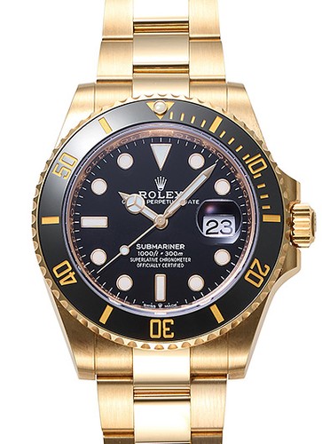 Rolex Submariner Date 126618LN Yellow Gold 40mm Rotating Bezel...