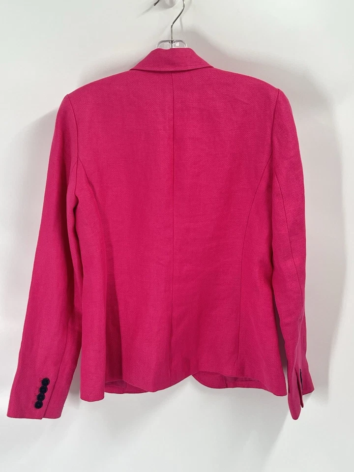 Ralph Lauren 粉色亚麻结构西装外套 尺寸 4 Country Club Preppy — 第 4/4 张图片