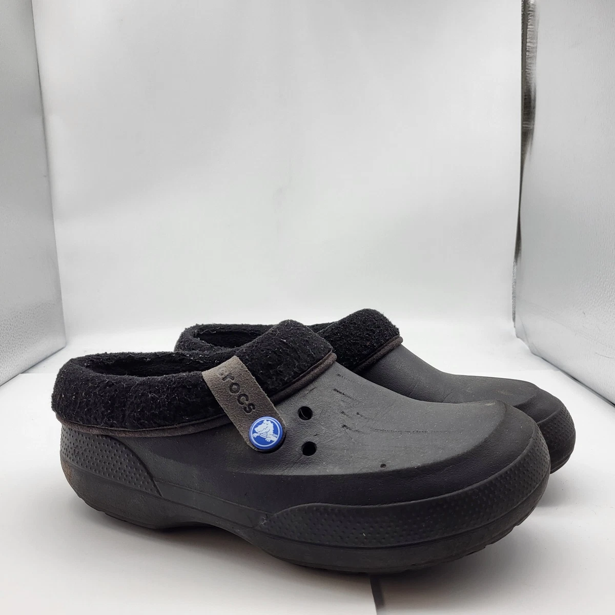 Crocs Blitzen Men’s 11 Black Clog Corduroy Lined Warm Winter‎ Slip-On Shoe Crocs Blitzen Corduroy Lined Crocs Clog Outlet Crocs Classic  main image 3