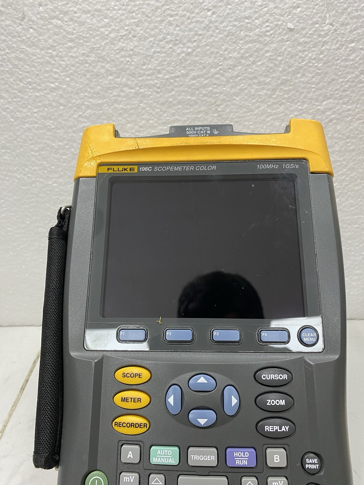 플루크 196C 디지털 오실로스코프 스코프미터 컬러 휴대용 1GS/s 100MHz 3