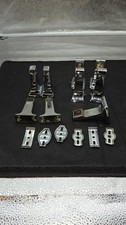 Vintage Replace Bathroom Wall Towel Bar Rail Holders Mounts Brass Parts Pair USA