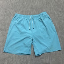 Peter Millar Seaside Men's Blue Swim Trunks Board Shorts Mesh Liner XL