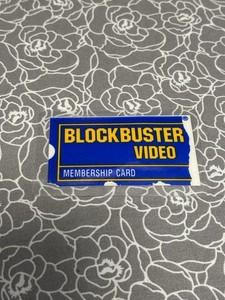 Vintage 1980’s Blockbuster Video Membership Card Laminated