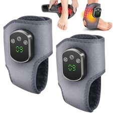Red Light Therapy Ankle Massager Pain Relief 5 Heat Levels, 3 Vibration Modes