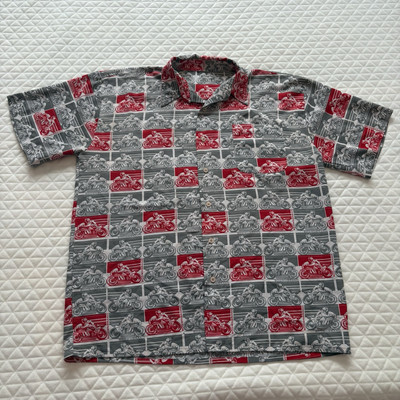 BDOWNBRAND B Down Brand Vintage Shirt Motorcycles Graphic T Button Down Size XL