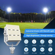 LED Pole Light Retrofit Kit Fixture 150W Shoebox Street Area Parking Lot Lights