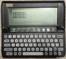 Psion Series 3c 2MB PDA – Working – Broken Hinges & Cracked Plastic – Retro