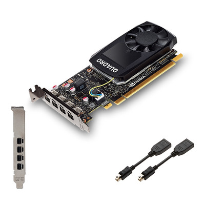 Nvidia Quadro P1000, 4GB GDDR5, 4x mDP (PNY VCQP1000-PB), 3536403354671