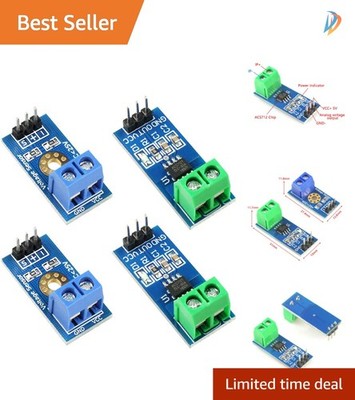 DIY Current & Voltage Measurement Kit: 30A Hall Effect Sensor + DC0-25V Sensors