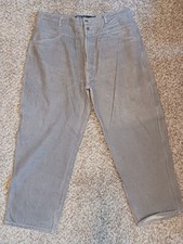 Marithe Francois Girbaud Brand X Jeans Mens 42x31 Light Gray Denim Baggy Y2K 90s