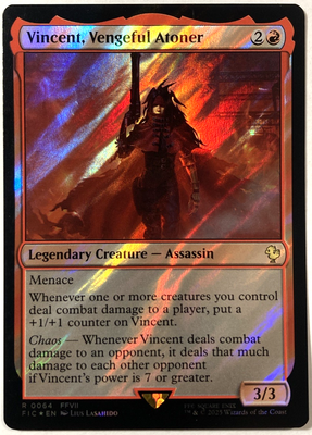 MTG Vincent, Vengeful Atoner (Surge Foil) Commander: Final Fantasy